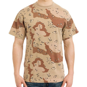 Nuevo mejor artículo 2025 camisetas de camuflaje para hombres de cuello redondo talla grande alargado transpirable venta al por mayor diseño personalizado ropa informal - Product Image 1