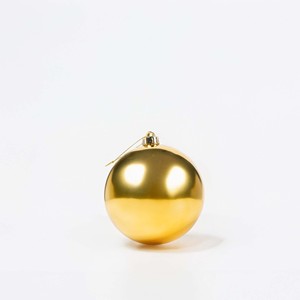 Gold <b>Plastic</b> Glitter Christmas Baubles 2pcs 15cm Diameter <b>Tree</b> Ornaments Festival - Product Image 2