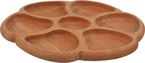 Plateau de service rond en bois personnalisé en gros pour les aliments secs - Product Image 2
