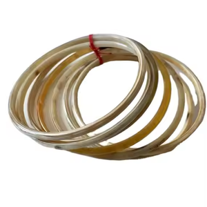 Brazaletes de pulsera de cuerno de búfalo múltiple natural para mujer Producto de alta calidad de Crescent Crafts - Product Image 6