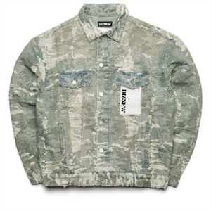 सर्दियों 2025 पुरुषों की जैकेट डेसिग नीरस कट-आउट छिद्रित प्रभाव फैशनेबल ट्रेंडी डिजाइन उच्च गुणवत्ता वाली डेनिम जैकेट - Product Image 1