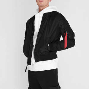 Blouson aviateur à manches longues de haute qualité, élégant et confortable avec un design personnalisé et un col à capuche - Product Image 1