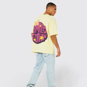 เสื้อยืดฟิตเนสแขนสั้นสำหรับผู้ชายพิมพ์ลายเองโพลีเอสเตอร์/ ผ้าฝ้าย - Product Image 6