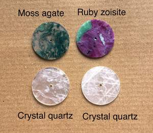 Piedras Preciosas Naturales Sueltas para Fabricación de Joyas, Esferas de Reloj, Corte Plano, Grosor de 20 mm y 40 mm, Ancho de 1.5 mm, Personalizables - Product Image 3