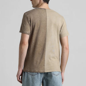 เสื้อยืดผ้าฝ้ายไฮสตรีทสำหรับผู้ชายเสื้อยืดซักกรดเสื้อผ้าแนวสตรีทผ้าฝ้าย100% - Product Image 4