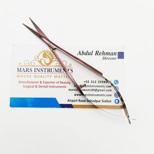 Ressort Action Lame Droite En Acier Inoxydable 4.5 Pouces Durable Squeeze Ciseaux Cuticules Tondeuse Couleur Or Rose - Product Image 4