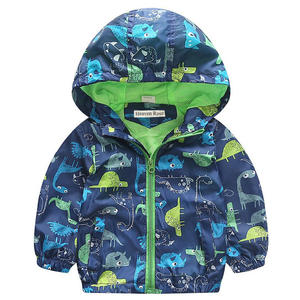 Veste d'hiver pour bébé garçon de haute qualité OEM, douce, imperméable, imprimée de dessins animés, coupe-vent pour tout-petits avec capuche, vente en gros - Product Image 1