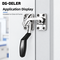 Loquet à poignée de compression en acier inoxydable SUS304 SK1-501L/R, serrure de porte réglable pour chambre d'essai, four, armoire
