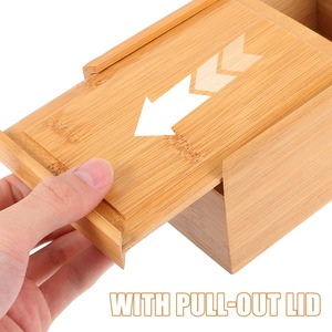 Caja de bambú con tapa deslizante multifuncional, caja de bambú hecha a mano, decoración de mesa natural ecológica para el hogar, venta al por mayor de Vietnam - Product Image 4