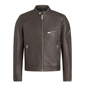 ขายส่งปี 2026 แจ็คเก็ตหนังซิปคุณภาพพรีเมียมแท้ 100% รับสั่งทำตามแบบ พร้อมปักโลโก้ แจ็คเก็ตหนังแฟชั่น - Product Image 1