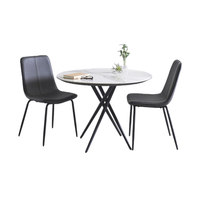 Chaises de salle à manger en cuir gris-Mobilier de maison moderne au design contemporain et durable