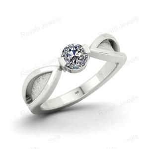Joyería de circón delicada de plata de ley de 5mm más vendida con ajuste de bisel fabricación mayorista personalizada para mujeres para fiestas - Product Image 2