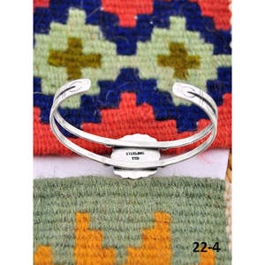 Southwest Handmade No.8 Fashion <b>Cuff</b> <b>Bracelet</b> Turquoise & Sterling <b>Silver</b> Elegant & Stylish - Product Image 4