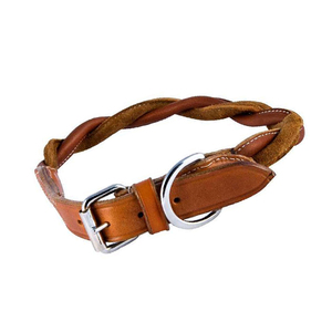 Collier de chien en cuir souple de qualité supérieure confortable et élégant avec boucle réglable et anneau en D durable pour les petites et grandes races - Product Image 3