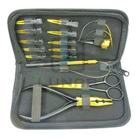 Kit d'outils de pose d'extensions capillaires en acier inoxydable de qualité chirurgicale, couleur personnalisée, ensemble de coiffure, best-seller 2026