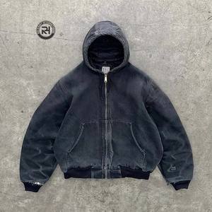 Moda Vintage ácido lavado invierno Sudadera con capucha 100% algodón impresión Digital ropa de calle personalizada para hombres mujeres a granel al por mayor - Product Image 3