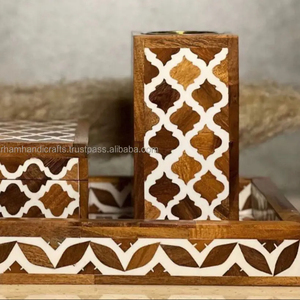 เครื่องหอมขนาดเล็กฝังแม่ของกล่องมุกชุดเครื่องเขียนของขวัญค้าขายราคาถูกโดยงานฝีมือสุดหรู - Product Image 1