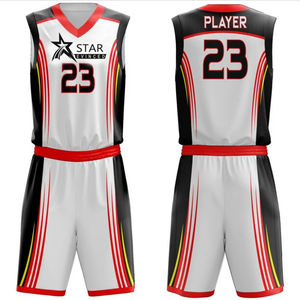 Nouveaux maillots de basketball réversibles personnalisés pour hommes jeunes T-shirts sans manches respirants à col en V uniformes d'équipe pour les Sports de plein air - Product Image 6