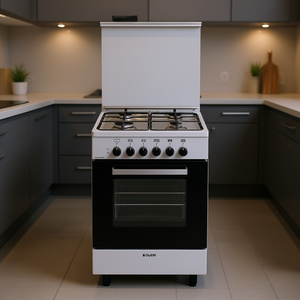 Cocina de Gas de 4 Zonas y Horno Eléctrico de Acero Inoxidable Glem Clase A, Modelo ALPHA A554MI6, 53x50x90cm - Product Image 3