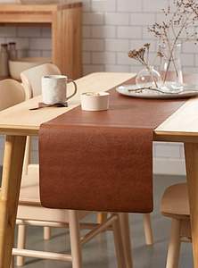 Wholesale <b>Square</b> Pattern Tabletop Mat Leather and Kitchen Table Decorative Plate Mats High Quality - Product Image 6