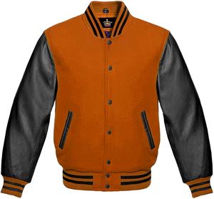 Vente en gros de vestes universitaires personnalisées en laine et en cuir pour hommes et femmes High Street Stand Collar Blank Letterman Design - Product Image 1