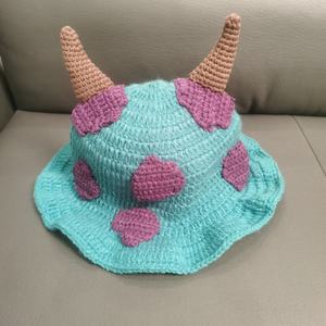 Chapeau Bob en Crochet Personnalisé pour Adulte, Motif Fraise Rouge, Vache et Monstre Grenouille, pour Usage Quotidien et Fêtes, pour Femme - Product Image 5