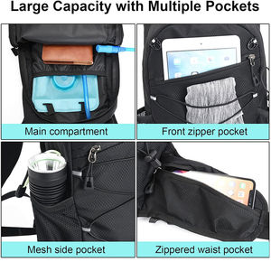 Sac à dos en nylon unisexe léger pour un usage quotidien, voyages, école, collège, bureau, travail - Étudiants et professionnels - Product Image 5