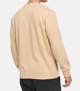 Latest design shoulder zipper pocket style long sleeve crew neck collar wholesale price <b>men</b> <b>sweatshirt</b> - Product Image 6