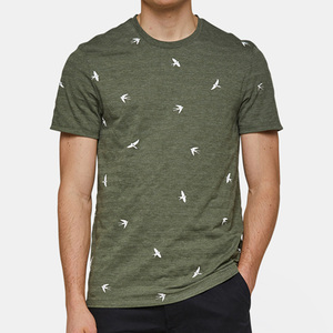 T-shirt vierge avec impression personnalisée 100% coton peigné T-shirts pour hommes vente en gros Streetwear décontracté T-shirts pour hommes avec impression bouffante - Product Image 6