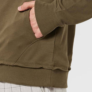 Sudaderas con Capucha Personalizadas para Hombre, de Algodón Grueso, Estilo Vintage, con Parches Desgastados, Color Sólido - Product Image 3