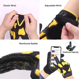 Gants de mécanicien en gros de haute qualité avec fonction antidérapante Meilleur matériau Logo personnalisable Élégant Nouveau design Taux - Product Image 4