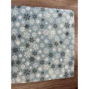 Tela Popelina Azul a Rayas Festiva 100% Algodón con Patrón Tejido y Brillo Metálico 112x300cm para Prendas - Product Image 4