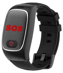 Montre traqueur de sécurité GPS 4G SOS avec moniteur de fréquence cardiaque géolocalisé pour les personnes âgées suivi des bracelets de télésoins - Product Image 1