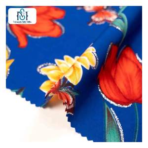 2025 Hot Selling Super Soft 110gsm 120 Gsm 100D Four Way Spandex Polyester Spandex <b>Fabric</b> for Women with 5D Newest Design Print - Product Image 1