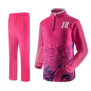 Chándales deportivos rosas de alta calidad personalizados unisex, chándales de invierno con cremallera de cuarto, conjuntos estampados de talla grande, venta al por mayor OEM/ODM - Product Image 1