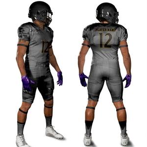 ชุดเสื้อฟุตบอลอเมริกันแขนสั้น XL ออกแบบได้ตามที่ต้องการชุดเสื้อกีฬาระบายอากาศได้ดีมีสไตล์ซับลิเมชัน - Product Image 2