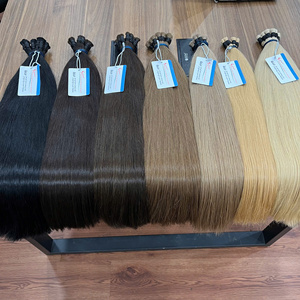 ผมต่อแบบ100% ผมมนุษย์สีดำและสีอื่นไม่มีใยสังเคราะห์ผมตรงธรรมชาติ - Product Image 6