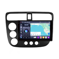 Autoradio Android 15 8 cœurs Écran IPS pour HONDA CIVIC LHD 2001-2005 Lecteur multimédia de voiture avec GPS WiFi 4g Lte