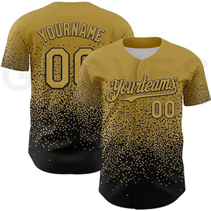 Ropa de calle de gran tamaño estilo guantes ciudad béisbol Jersey moda ajuste suelto hombros caídos sublimado diseño a todo Color Jerseyz - Product Image 1