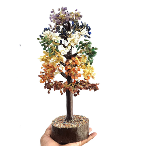 Árbol de cristal con piedra curativa natural de siete chakras, alta calidad y tasa de venta al por mayor, la mejor artesanía de piedra de la India - Product Image 5