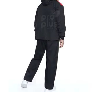 Ensemble coupe-vent décontracté d'hiver à capuche respirant coupe régulière écologique uni de haute qualité confortable - Product Image 3