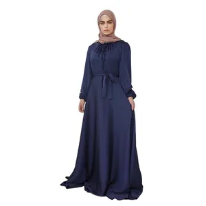 AJWA IMPEX-vestido Maxi musulmán de manga larga para mujer, hecho de seda, chifón, informal, Abaya de Dubái, venta al por mayor, 2023