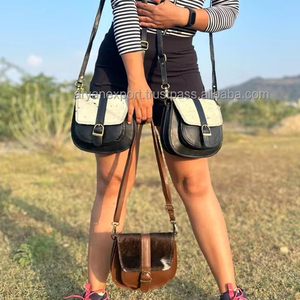 กระเป๋าคาดลำตัวหนังวัวสำหรับผู้หญิงทำมือกระเป๋าหนังแท้แบบตะวันตกกระเป๋าถือหนังผู้ผลิต - Product Image 4