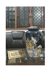 ผู้ส่งของชาวอินเดียโกศโลหะสำหรับผู้ใหญ่สำหรับเก็บขี้เถ้างานศพในโอกาสต่างๆ - Product Image 4