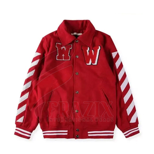 Vestes d'hiver en polaire personnalisées à la mode, style cool, vestes de baseball bomber pour hommes, vente chaude - Product Image 5