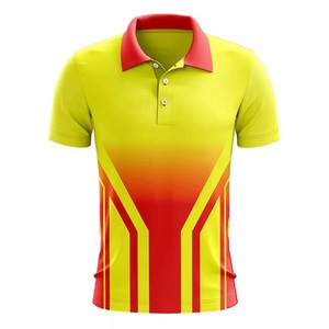 Maillot de cricket personnalisé en gros 100 % polyester respirant à séchage rapide, manches courtes, vêtement de sport avec logo frontal pour unisexe - Product Image 2