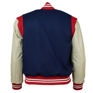 Diseñe su propia chaqueta universitaria personalizada/Chaquetas universitarias con mangas de cuero personalizadas con parches bordados de chenilla 2025 - Product Image 4