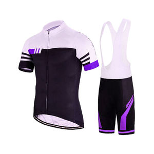 Bonito diseño, la mejor ropa deportiva, traje de Ciclismo de manga corta, uniforme de ciclismo de montaña, Baberos cómodos, uniforme de ciclismo - Product Image 6