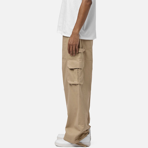 กางเกงคาร์โก้ผู้ชายสไตล์ลำลองหลายกระเป๋ากางเกงคาร์โก้ของสะสมแฟชั่นใหม่ล่าสุด - Product Image 1
