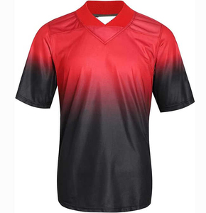 Maillots de football américain élégants et sublimés à manches courtes, avec broderie entièrement personnalisée - Product Image 1